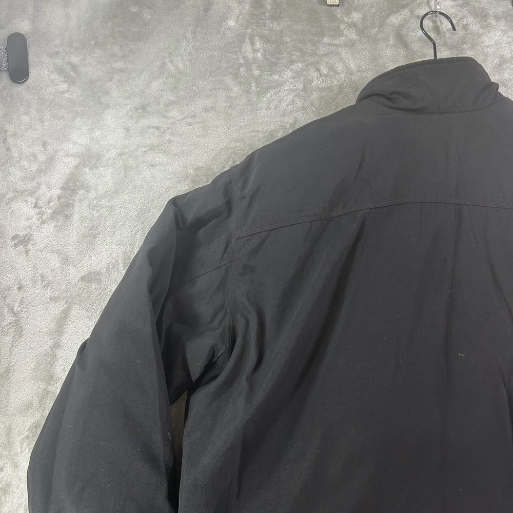 Carhartt Jacket Mens Large Black Canvas Full Zip Insulated Workwear Parka J174 - Picture 13 of 16